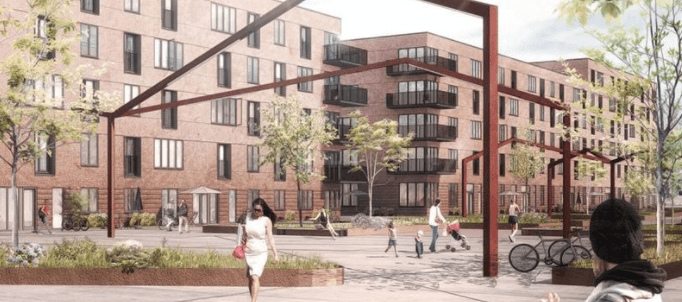 Heimstaden har blandt andet købt sig ind i Valby Maskinfabrik området.