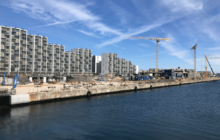 Byggeri på Aarhus Ø.