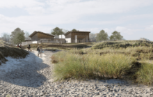 Kunstmuseum i Hornbæk tegnet af Kim Utzon.