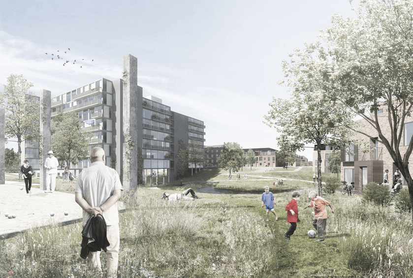 Vinderprojektet i Holstebro. Illustration: Team Vandkunsten