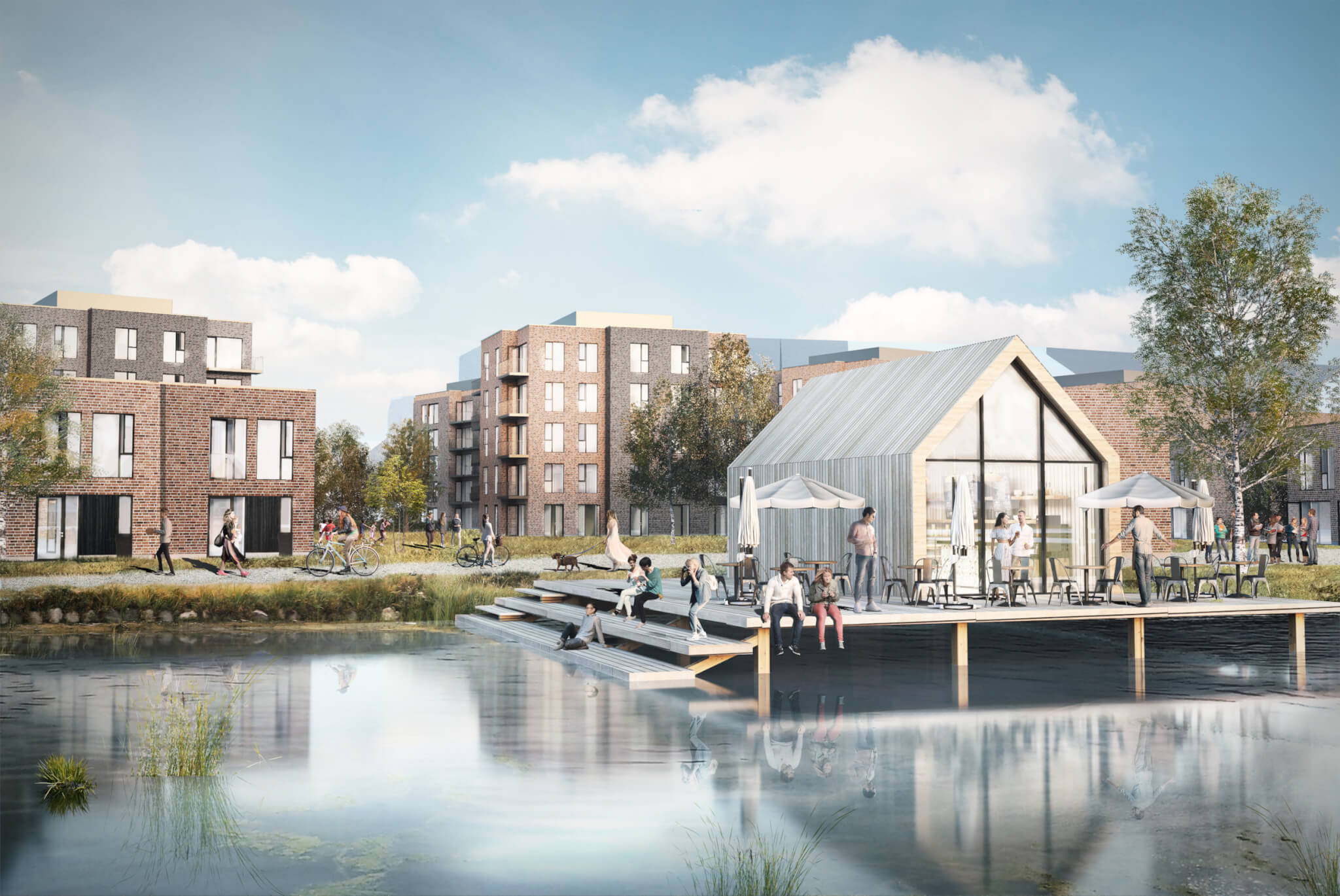 AKF Koncernen planlægger at opføre et nyt boligområde på mere end 470 boliger. Boligkvarteret er en del af Brøndby Kommunes udviklingsplan for Kirkebjerg
