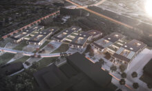 Fuld færdigt vil Ny Psykiatri Bispebjerg fra 2024 samle psykiatriske behandlingsafsnit, der i dag er spredt på Bispebjerg, Frederiksberg, Gentofte og Rigshospitalet. Illustration: PLH Arkitekter og Friis & Moltke