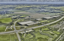 Verdion-projektet mellem Køge Bugt Motorvejen og den nye højhastighedsbane mellem Ringsted og København. Illustration: PR