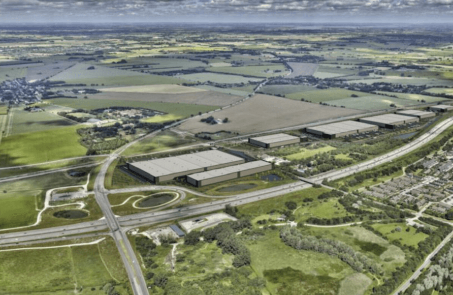 Verdion-projektet mellem Køge Bugt Motorvejen og den nye højhastighedsbane mellem Ringsted og København. Illustration: PR