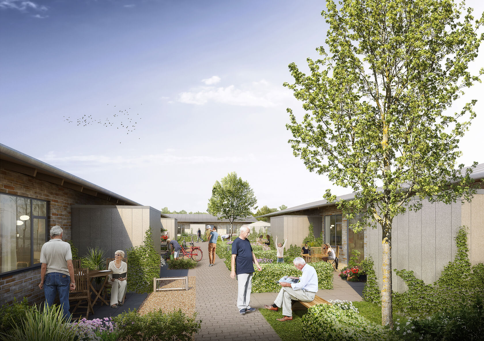 Projektet med Vibehaven i Odense. Illustration: Årstiderne Arkitekter