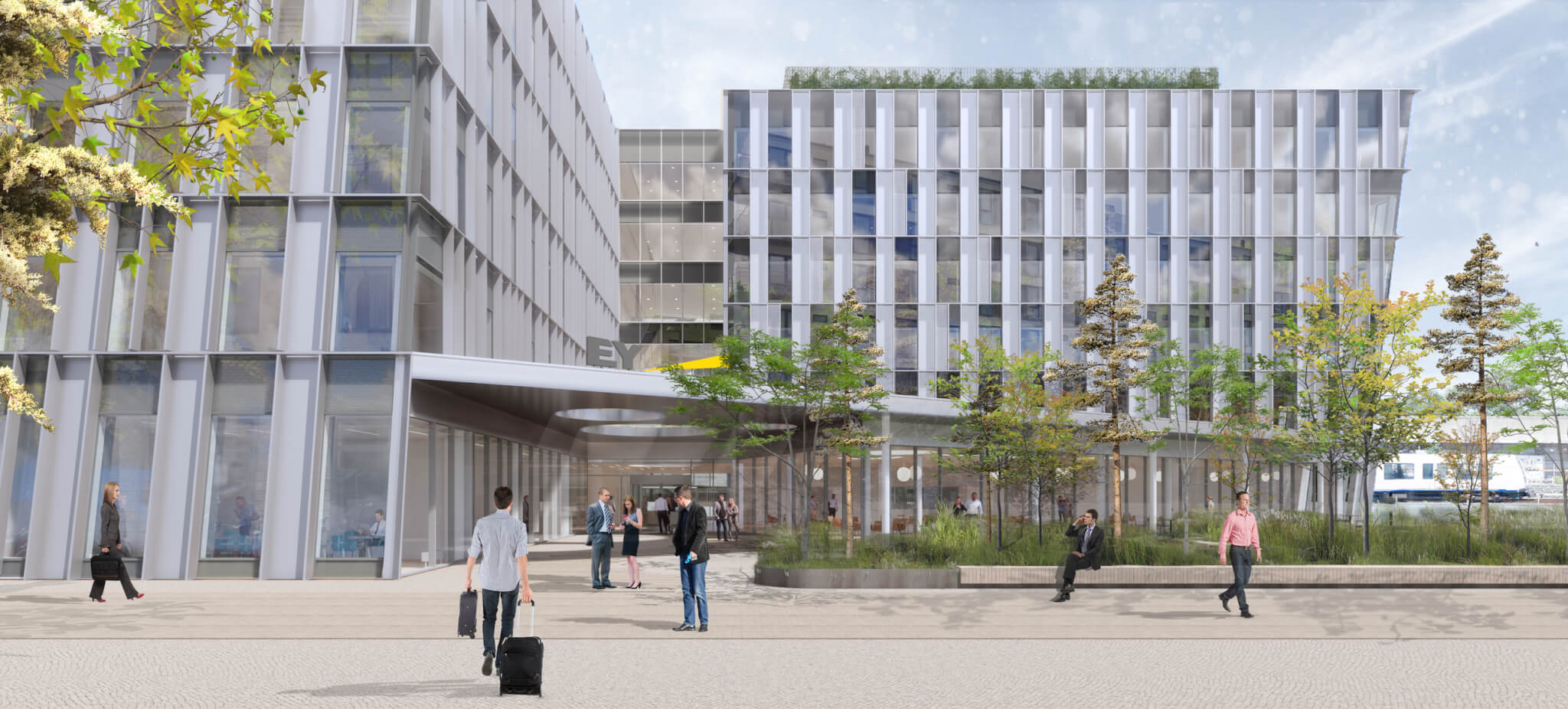 EY’s nye hovedkontor i Danmark. Illustration: Vilhelm Lauritzen Arkitekter