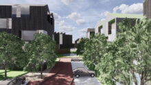Projektet med 160 boliger i Frederikssund. Illustration: Schmidt Hammer Lassen Architects