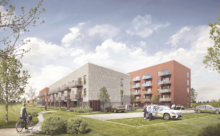Kejserhaven med 106 lejligheder i Hillerød. Illustration: Skanska
