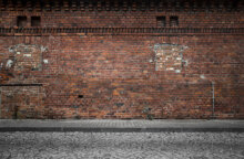 mursten, mur, bygning, ejendom