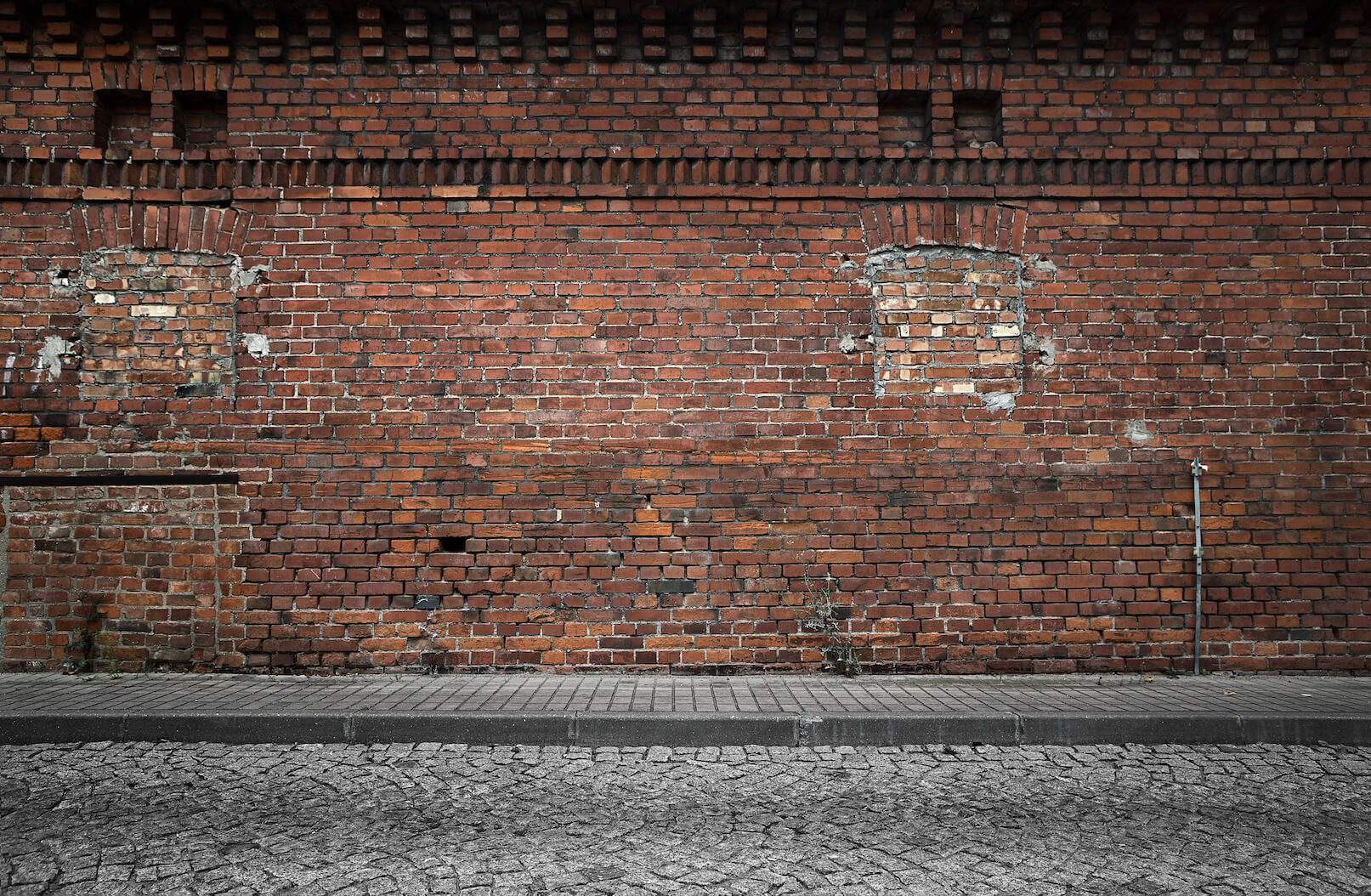 mursten, mur, bygning, ejendom