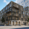 Kollegiet på Helsinkigade, der får 277 værelser, er tegnet af Henning Larsen Architects. Illustration: Henning Larsen Architects