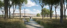 Nyt Hospital Nordsjælland. Illustration: Herzog & de Meuron og Vilhelm Lauritzen Arkitekter